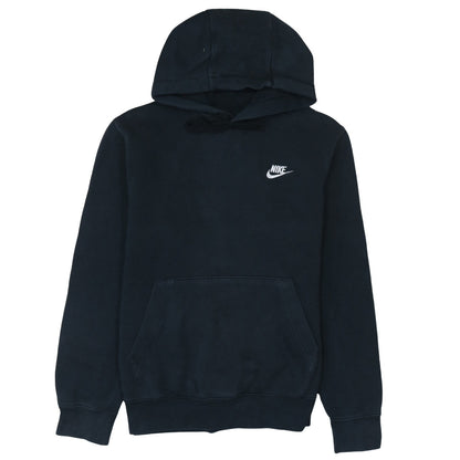 Nike Men's Black Pullover Hoodie Small Logo Sportswear Sweatshirt