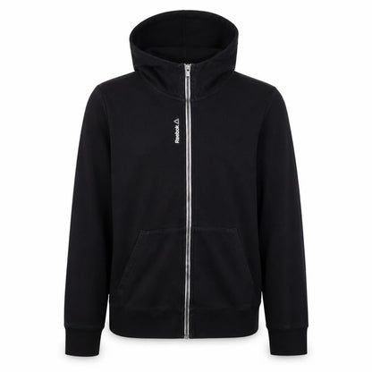 Reebok Men's Black Full Zip Hoodie Size M Sports Fleece Jacket