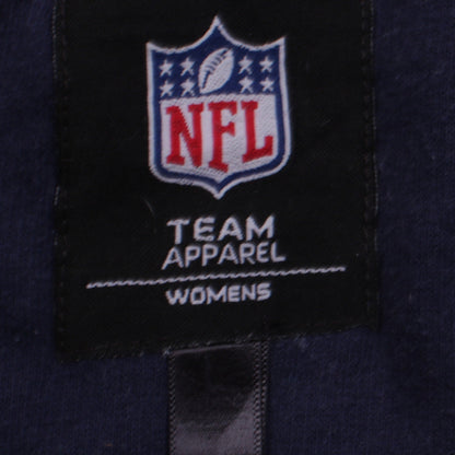 NFL Team Apparel Womens Navy Denver Broncos Full Zip Hoodie