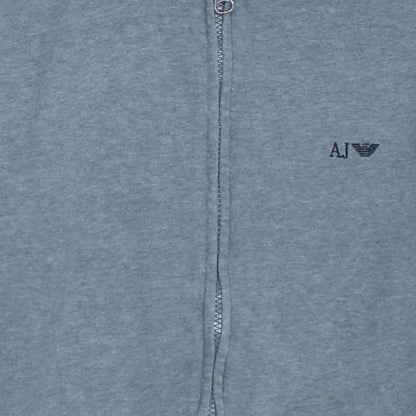 Armani Jeans Men’s Grey Full Zip Hoodie 2XL Regular Fit