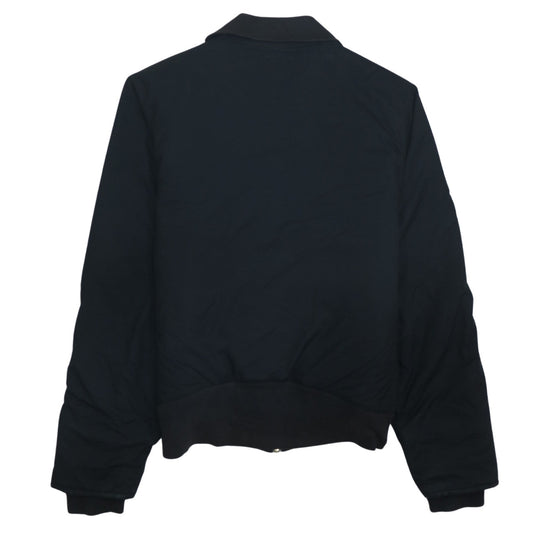 Puma Women Black Size 16 Bomber Jacket Full Zip Casual Sportswear