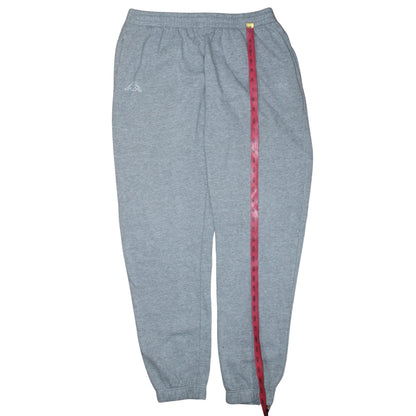 Kappa Men’s Grey Fleece Joggers XL Regular Fit Sportswear