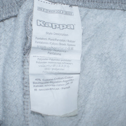 Kappa Men’s Grey Fleece Joggers XL Regular Fit Sportswear