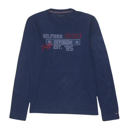 Tommy Hilfiger Men’s Blue Long Sleeve Sport Graphic T-Shirt Size S