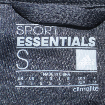 Adidas Men's Grey Full Zip Hoodie Size S Sport Essentials