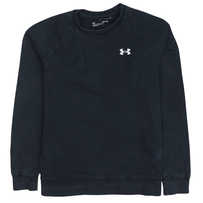 Under Armour Men's Black Small Crew Neck Pullover Sweatshirt