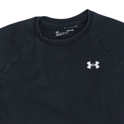 Under Armour Men's Black Small Crew Neck Pullover Sweatshirt