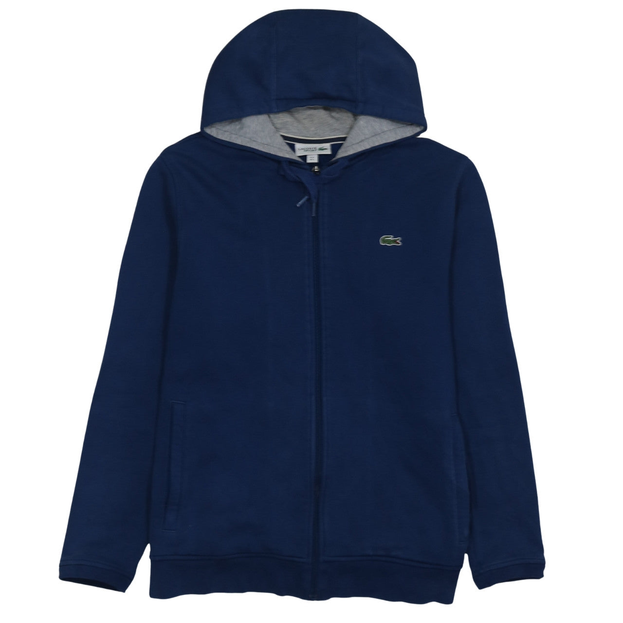 Lacoste Sport Men's Blue Full Zip Hoodie Size L Regular Fit