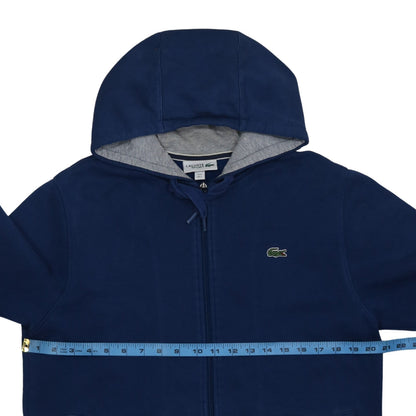 Lacoste Sport Men's Blue Full Zip Hoodie Size L Regular Fit