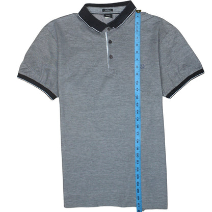 Hugo Boss Men's Grey Regular Fit Cotton Polo Shirt XL