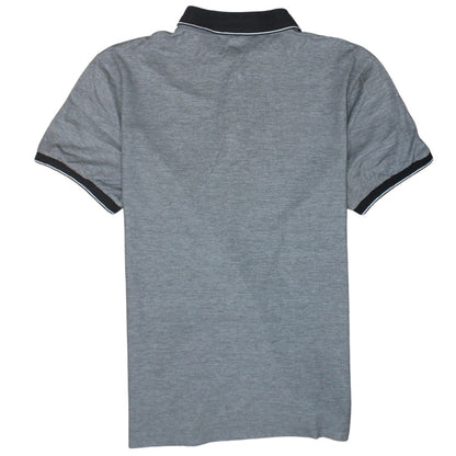 Hugo Boss Men's Grey Regular Fit Cotton Polo Shirt XL