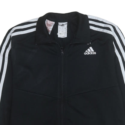 Adidas Boys Black Full Zip Sweatshirt 13-14 Years Sports Training Top