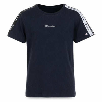 Champion Boys Blue Logo Tape Short Sleeve Crew Neck T-Shirt 15-16 Years
