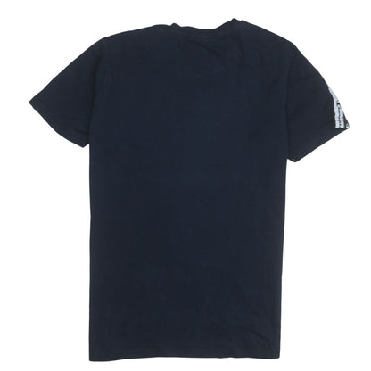 Champion Boys Blue Logo Tape Short Sleeve Crew Neck T-Shirt 15-16 Years