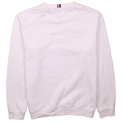Tommy Hilfiger Boys White Logo Pullover Sweatshirt 12-14 Years