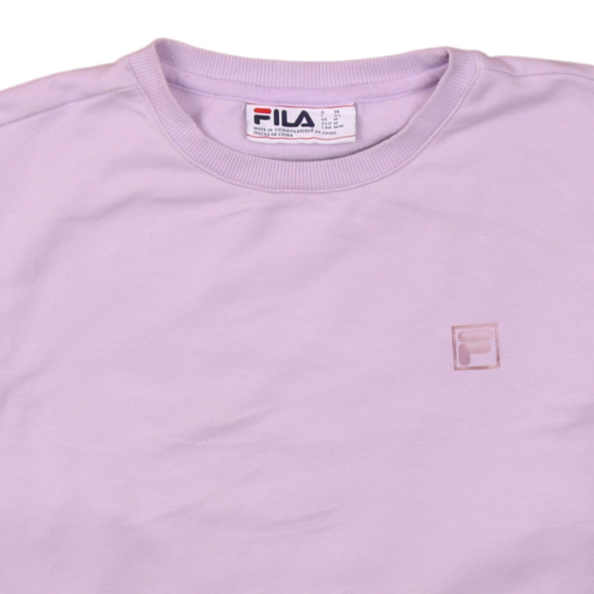 Fila Men's Purple Crew Neck Pullover Sweatshirt Size M