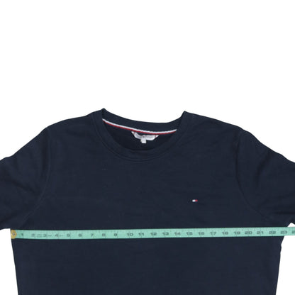 Tommy Hilfiger Men's Blue XL Crew Neck Cotton Sweatshirt