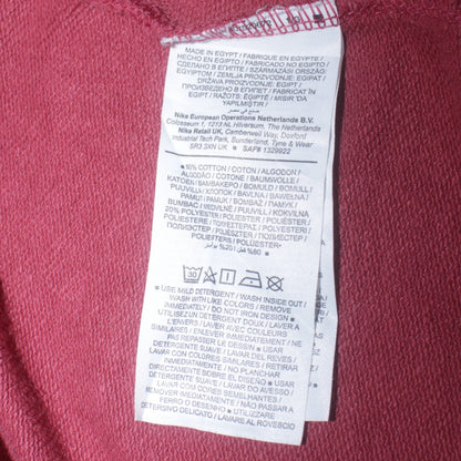 Nike Women Maroon 1/4 Zip Oversized Sweatshirt XS Cotton Blend