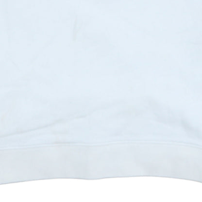 Diesel Mens White Cotton Crew Neck Pullover Sweatshirt Size S