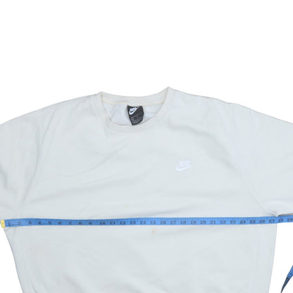 Nike Men's White XL Pullover Crew Neck Fleece Sweatshirt