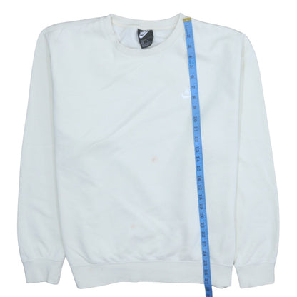 Nike Men's White XL Pullover Crew Neck Fleece Sweatshirt
