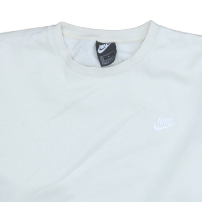 Nike Men's White XL Pullover Crew Neck Fleece Sweatshirt