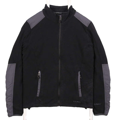 L.L. Bean Men's Black S Fleece Outdoor Full Zip Jacket
