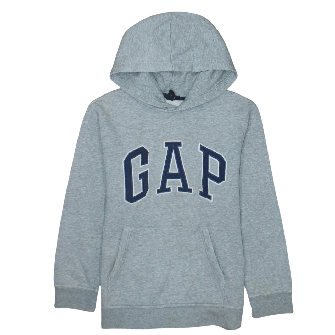 GAP Kids Boys Grey Hoodie 12 Years XL Pullover Logo Cotton Blend