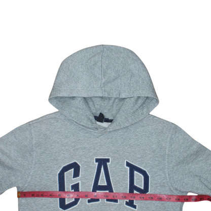 GAP Kids Boys Grey Hoodie 12 Years XL Pullover Logo Cotton Blend