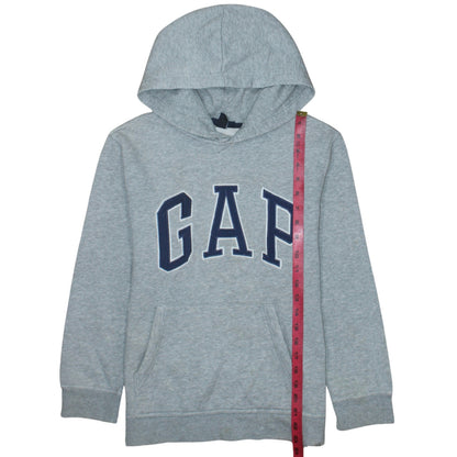 GAP Kids Boys Grey Hoodie 12 Years XL Pullover Logo Cotton Blend