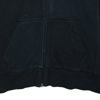 Nike Women's Black Full Zip Hoodie Size L Cotton Blend Sportswear