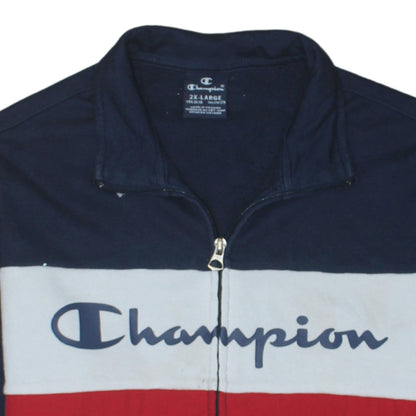 Champion Boys Blue Full Zip Colourblock Sweatshirt 15-16 Years