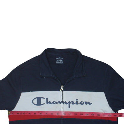 Champion Boys Blue Full Zip Colourblock Sweatshirt 15-16 Years