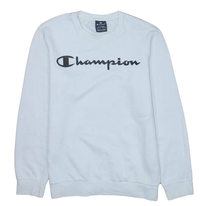 Champion Boys White Graphic Logo Pullover Sweatshirt 13-14 Years