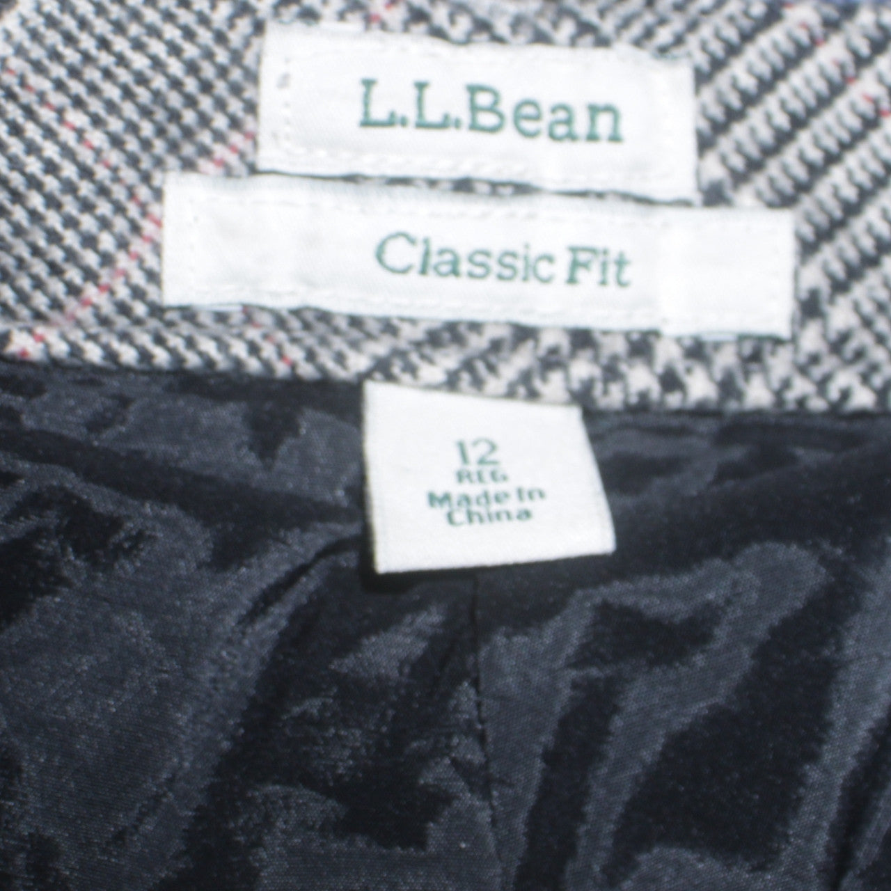 Womens UK Size 12 L.L. Bean Classic Fit BusinessCasualWorkwear Grey Trousers