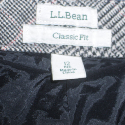 Womens UK Size 12 L.L. Bean Classic Fit BusinessCasualWorkwear Grey Trousers