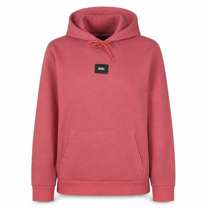 Diesel Womens Pink Pullover Hoodie Small Cotton Blend Casual