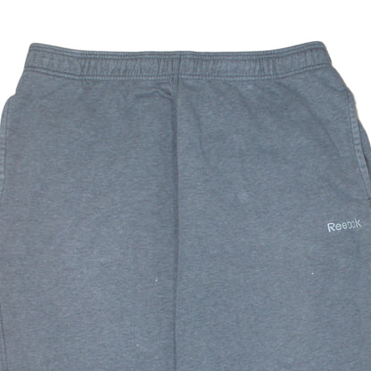 Reebok Men's Grey Fleece Sweatpants L Regular Fit Casual Trousers