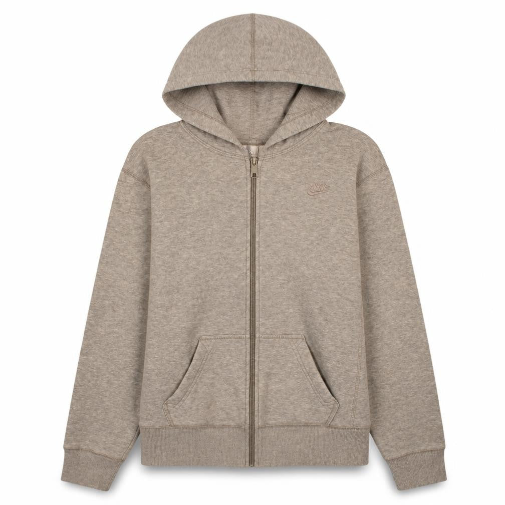 Nike Womens Grey Full Zip Hoodie Size L (12-14) Sportswear
