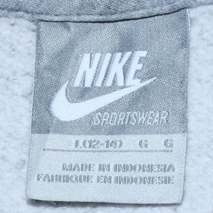 Nike Womens Grey Full Zip Hoodie Size L (12-14) Sportswear