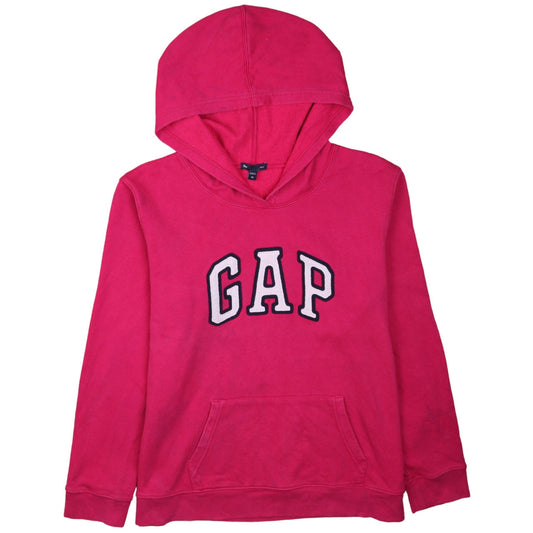 GAP Womens Pink Pullover Hoodie XL Hooded Logo Casual Sweatshirt