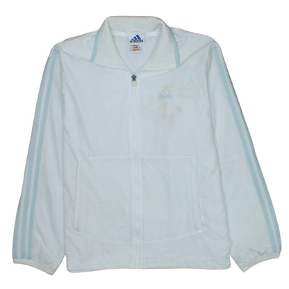 Adidas Women’s White Size 10 Full Zip Sports Jacket