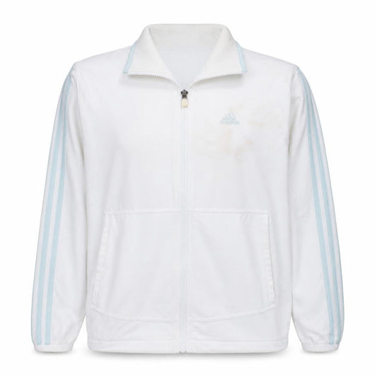 Front view of Adidas Women’s White, size UK 10, Full Zip Sports Jacket