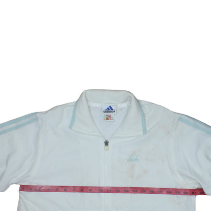Adidas Women’s White Size 10 Full Zip Sports Jacket