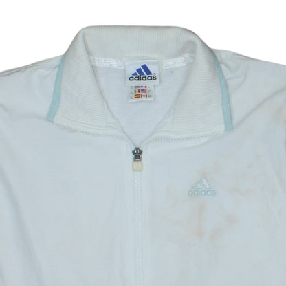 Adidas Women’s White Size 10 Full Zip Sports Jacket