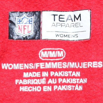 NFL Team Apparel Womens Red Grey Kansas City Chiefs Hoodie Medium