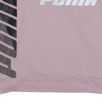 Puma Women's Pink XL Crew Neck Pullover Sweatshirt