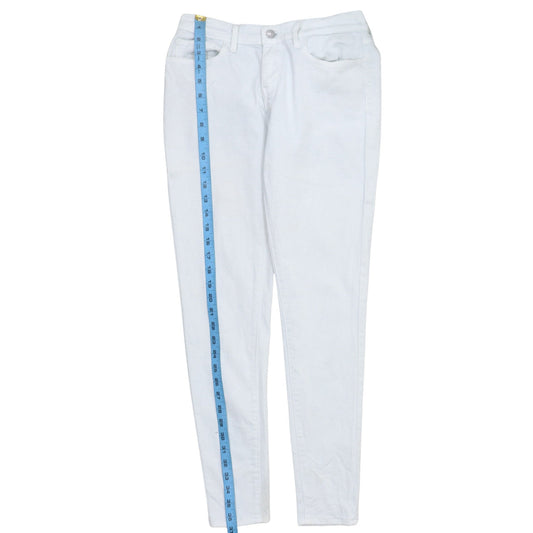 Levi's Womens White 710 Super Skinny Stretch Jeans Size 28