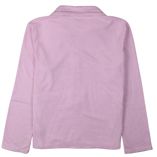 Puma Womens Pink Fleece Full Zip Jacket Size 12