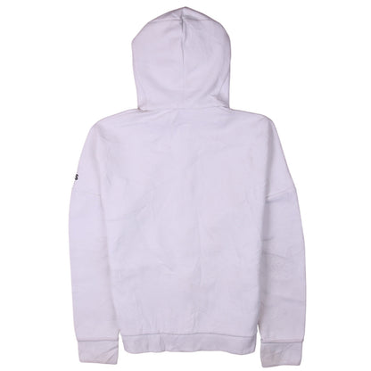 H&M Men's White Graphic Print Pullover Hoodie Size M